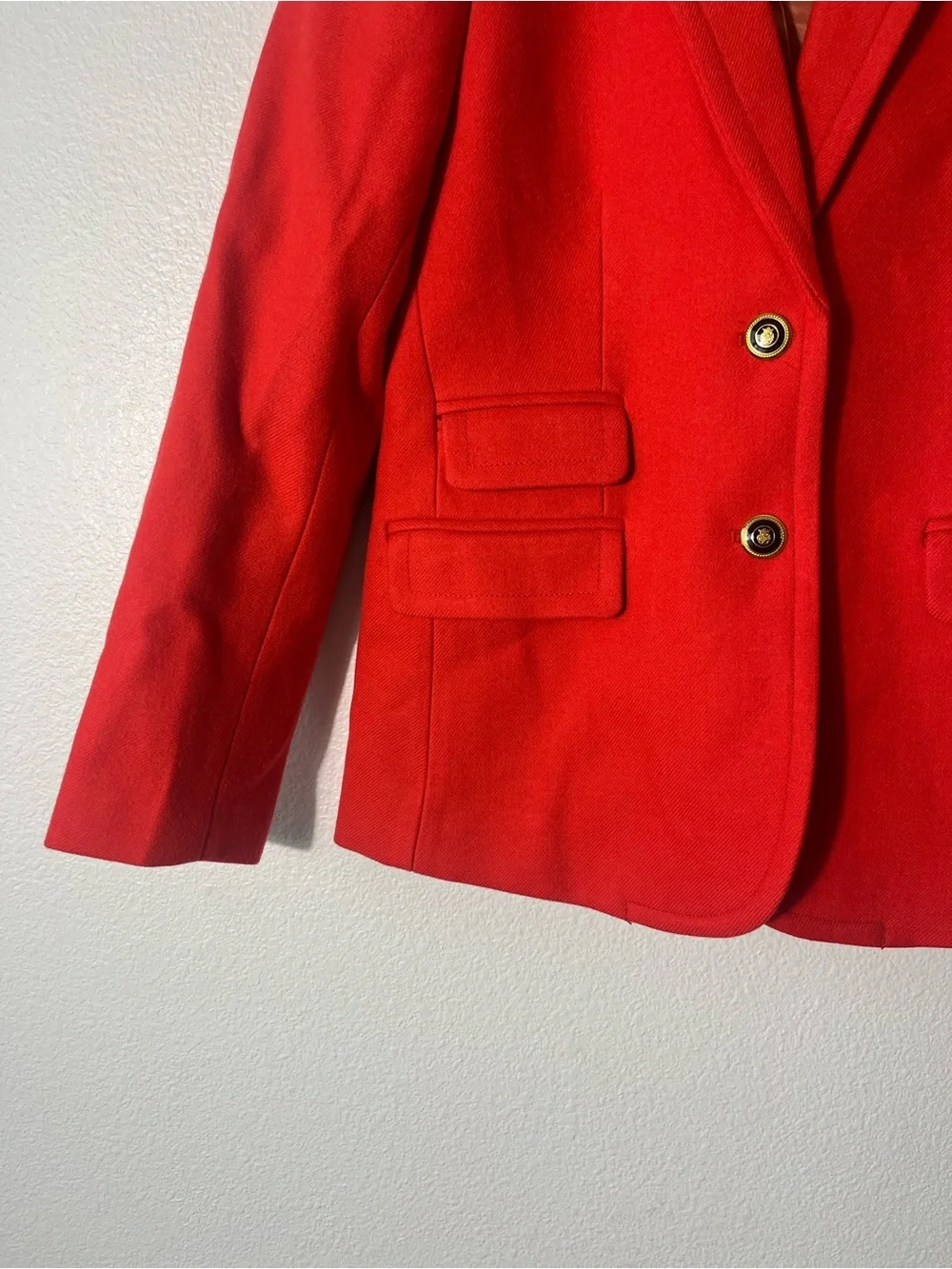 J. Crew Ha.cking Double Serge Wool Blazer Jacket Size 8P